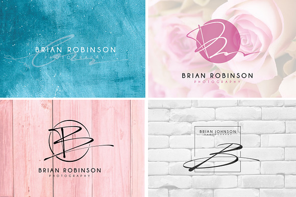 168 LETTER B SIGNATURE monogram logo in Logo Templates - product preview 2