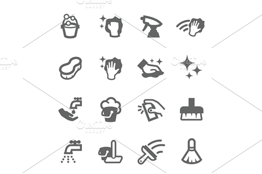 Cleaning Icons in Graphics - product preview 8