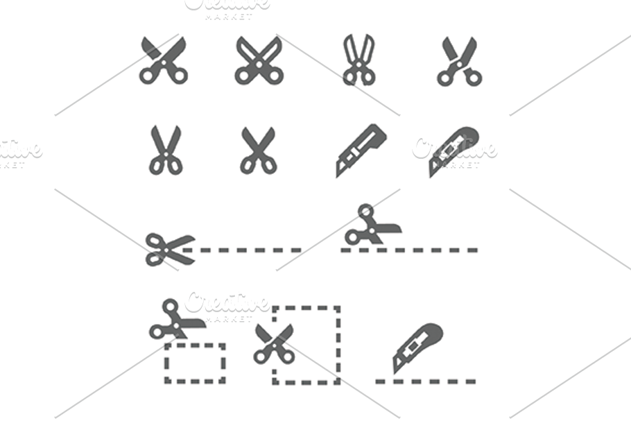Cutting Icons in Graphics - product preview 8