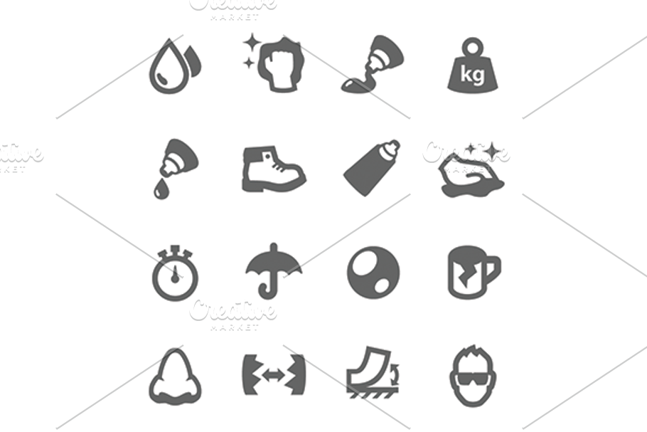 Glue icons