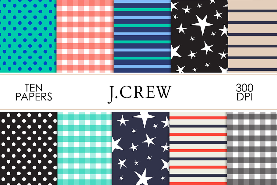 J. CREW Inspired Digital Paper in Patterns - product preview 8