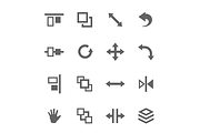 Layout control icons