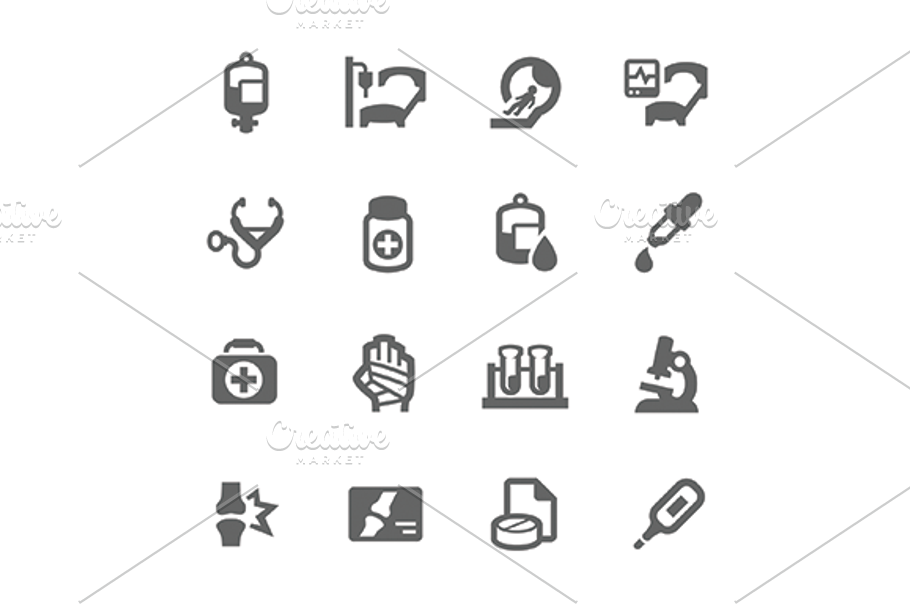 Medical Transportation Icons in Graphics - product preview 8