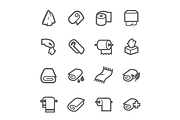 Towels and Napkins Icons