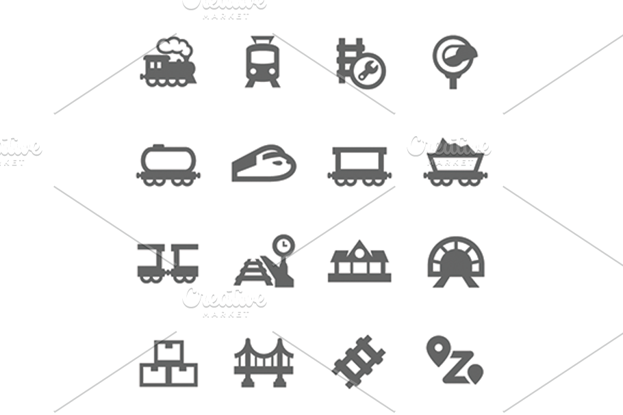 Trains Icons in Icons - product preview 8