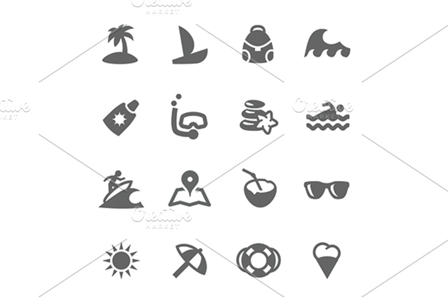 Sea Travel icons in Graphics - product preview 8
