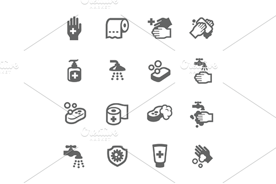 Hygiene Icons in Graphics - product preview 8