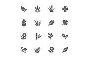 Simple plants icons