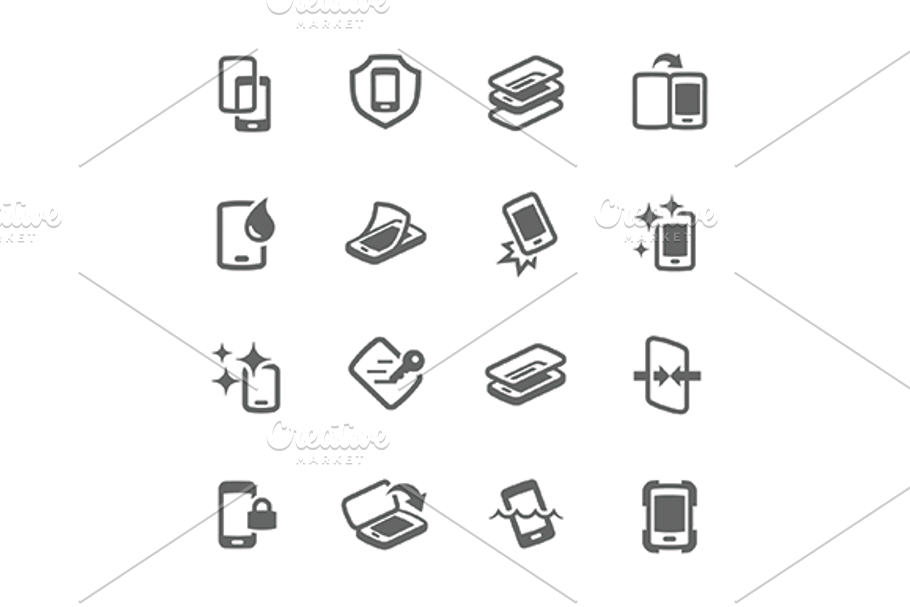 Simple Smart Cover Icons in Graphics - product preview 8