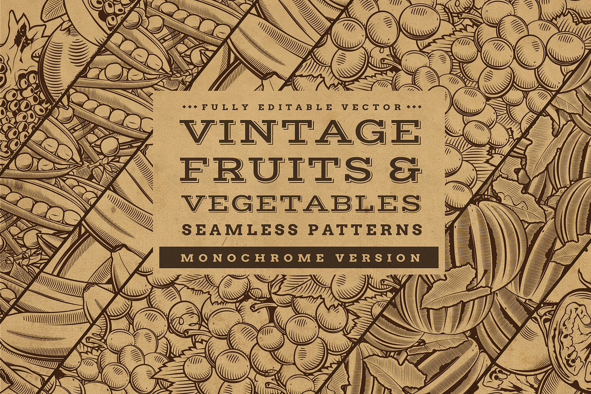 Fruits & Vegetables Vintage Patterns in Patterns - product preview 8