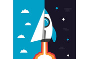 rocket concept icon