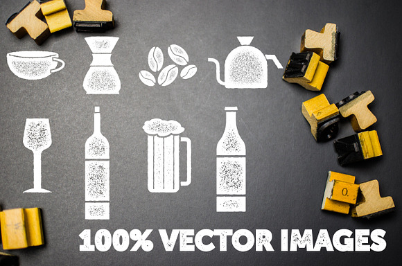 Ink Stamp Icons in Graphics - product preview 1