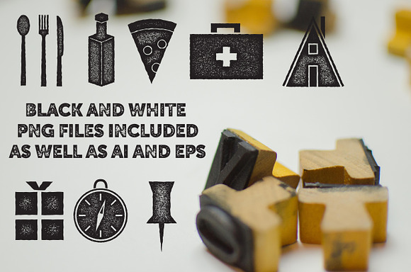 Ink Stamp Icons in Graphics - product preview 2