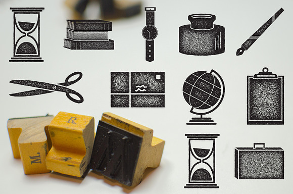 Ink Stamp Icons in Graphics - product preview 4