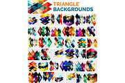 Mega collection of triangle backgrounds