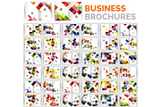 Mega set of business brochure design templates