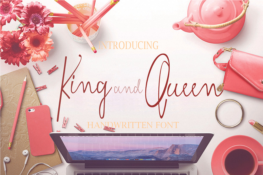 King and Queen in Script Fonts - product preview 8
