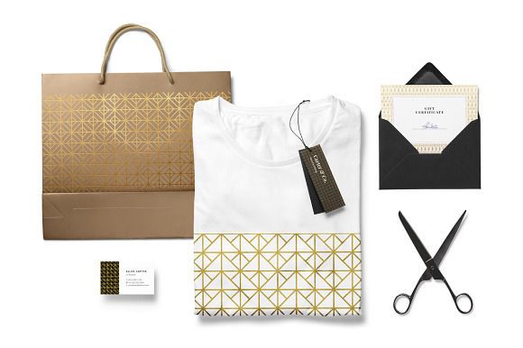 Gold Geometric Patterns in Patterns - product preview 3