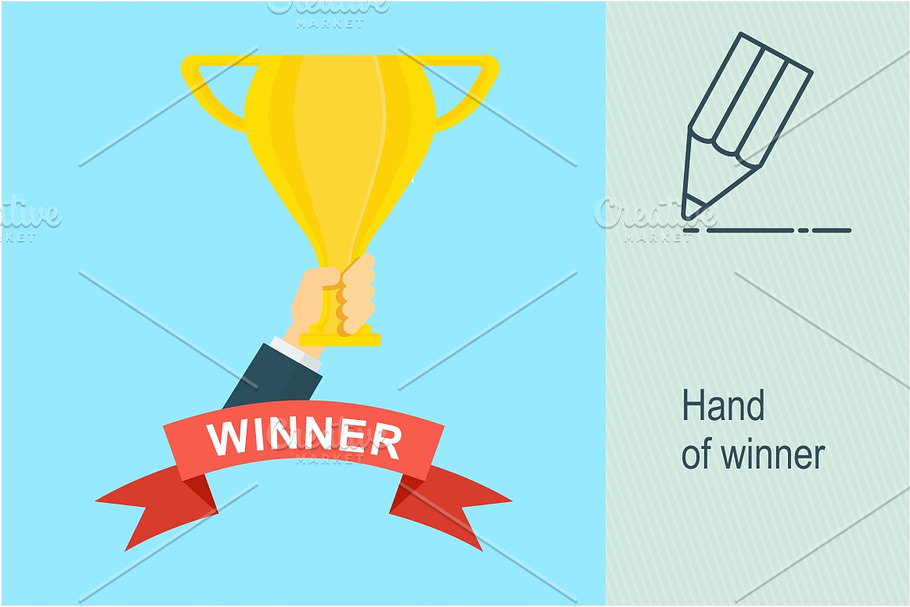 Hand of winner