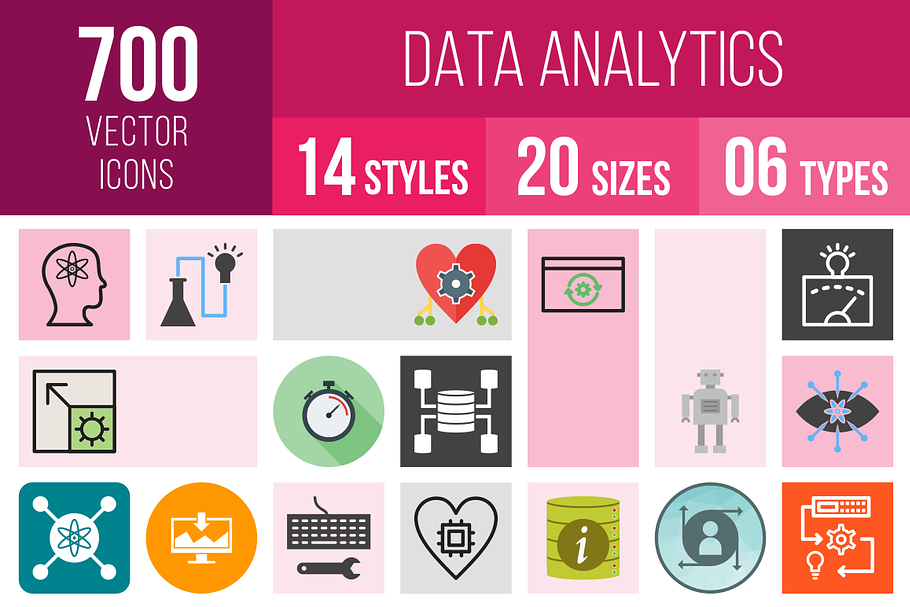 700 Data Analytics Icons