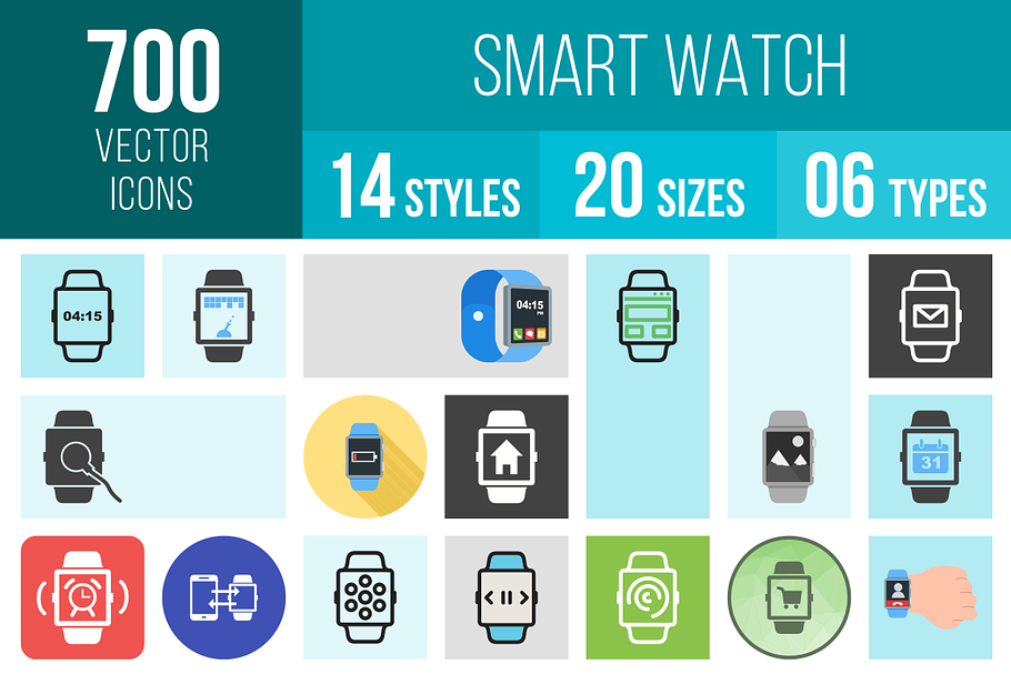 700 Smart Watch Icons