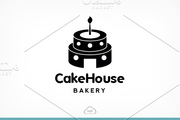 Cake House Bakery Logo Template in Logo Templates - product preview 4