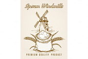 Windmill product vintage poster