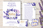 Wedding invitation Lavender DiY