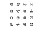 Simple Electronics icons 