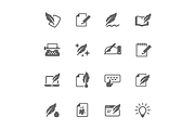 Simple Writing icons