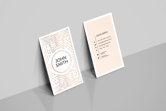 Art Deco Business Card Template in Business Card Templates - product preview 2