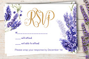 Lavender Wedding RSVP DiY