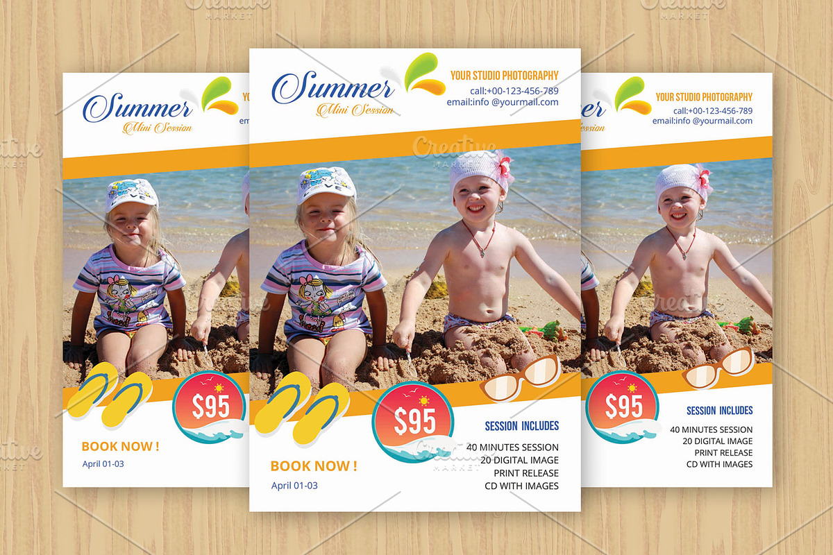 Summer Mini Session Template-V526 in Flyer Templates - product preview 8