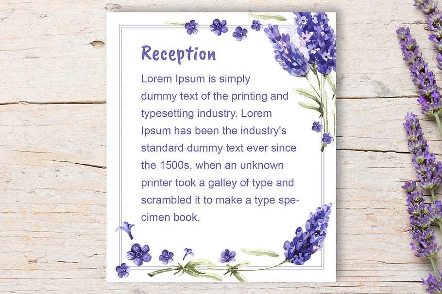 Lavender Wedding Reception DiY