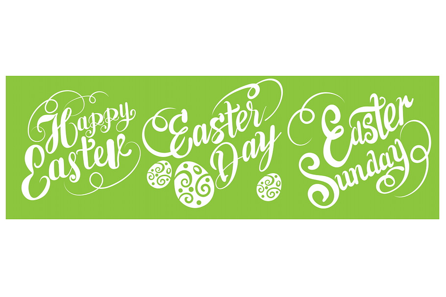 Easter hand lettering design in Script Fonts - product preview 8