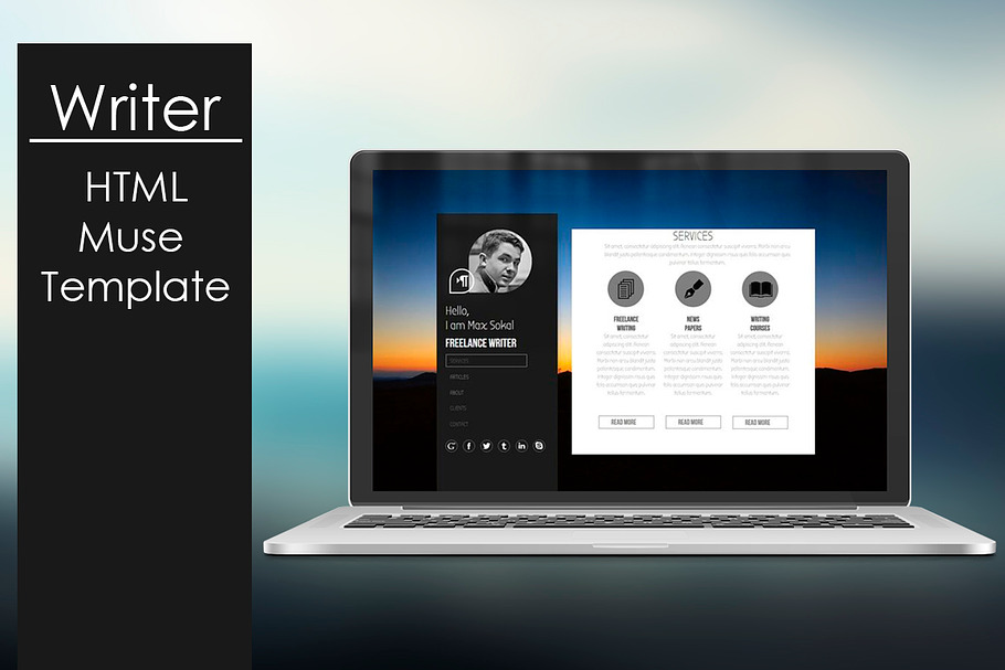 Writer - HTML/Muse Template in Website Templates - product preview 8