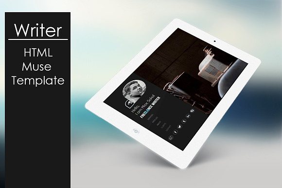 Writer - HTML/Muse Template in Website Templates - product preview 1