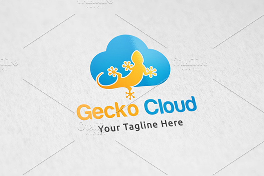 Gecko Cloud - Logo Template in Logo Templates - product preview 8