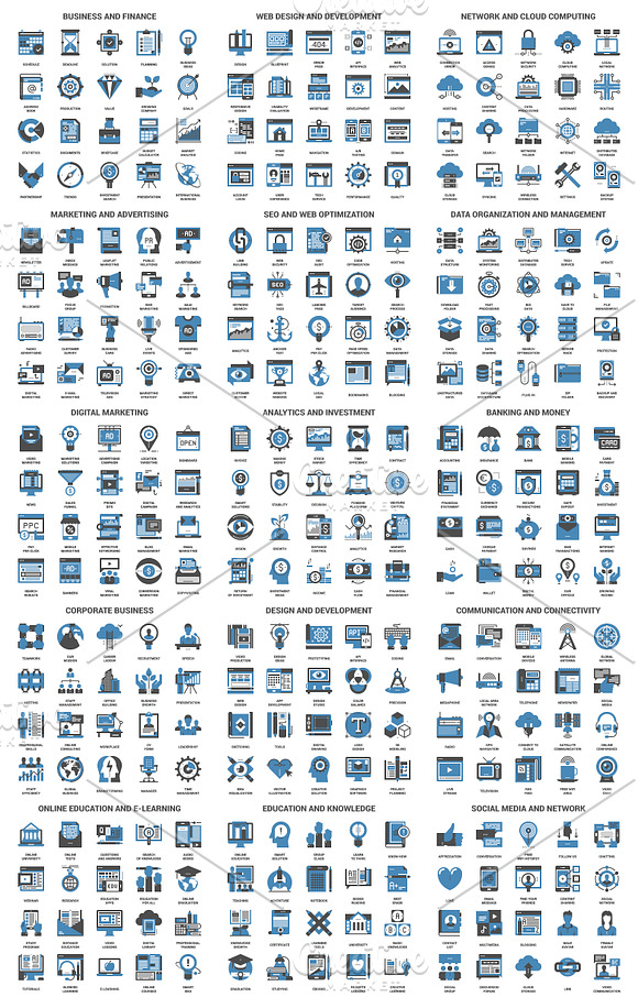 300 Web Icons in Graphics - product preview 5