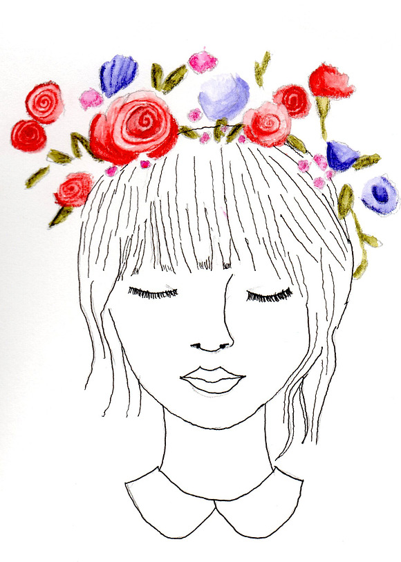 Flower Girl in Illustrations - product preview 1