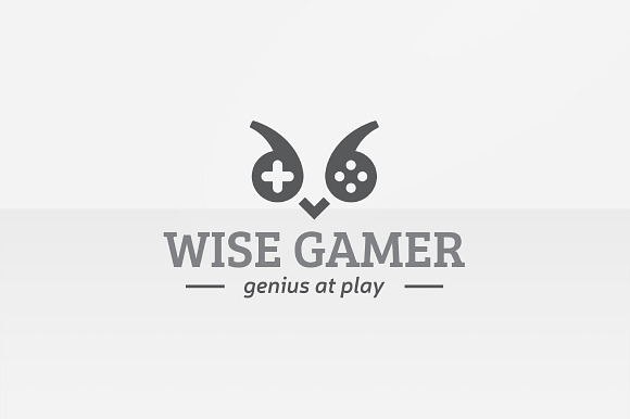 Wise Gamer Logo in Logo Templates - product preview 2