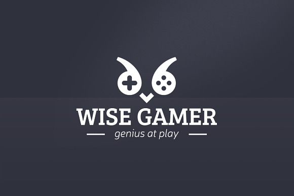 Wise Gamer Logo in Logo Templates - product preview 3