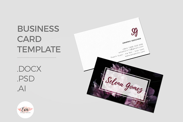 Floral Business card 
