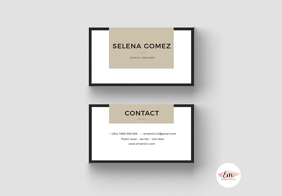 Smart Business Card Template in Business Card Templates - product preview 3