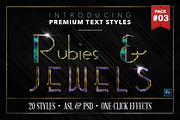 Rubies & Jewels #3 - 20 Text Styles