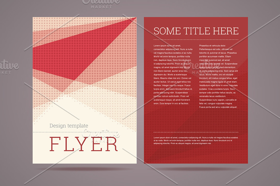 Flyer / brochure design template in Flyer Templates - product preview 8