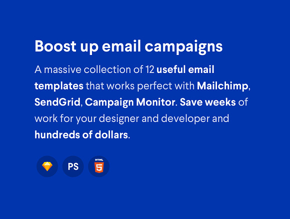 17 Responsive HTML Email Templates in Mailchimp Templates - product preview 12