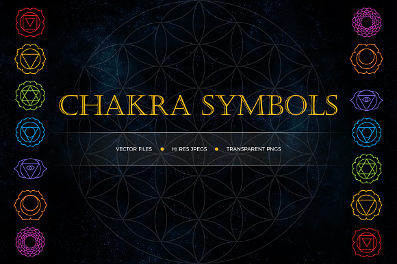 Chakra Symbols in Illustrations - product preview 1