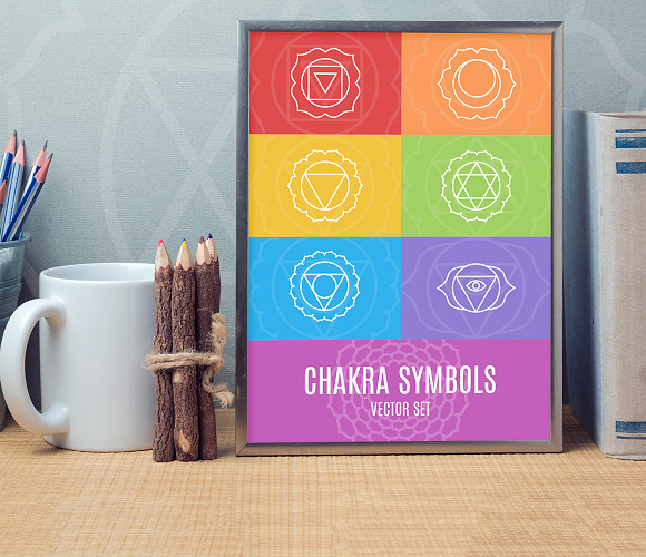 Chakra Symbols in Illustrations - product preview 4