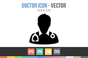 Doctor Icon, Physician Avatar Vector